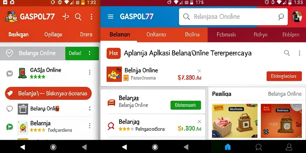 Tampilan antarmuka pengguna GASPOL77 yang menarik dan mudah digunakan.