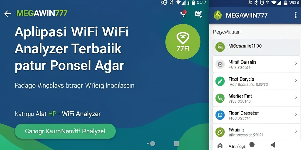 Tampilan antarmuka MEGAWIN777 yang rapi dan informatif.